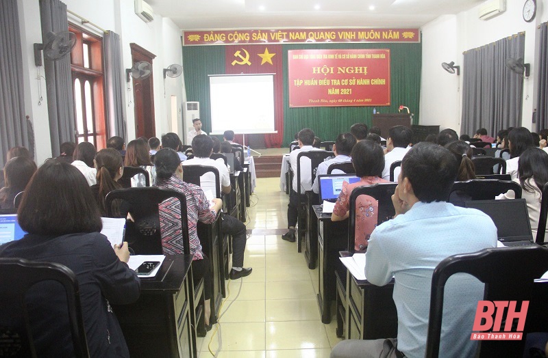 Thanh Hóa tập huấn nghiệp vụ Điều tra cơ sở hành chính năm 2021